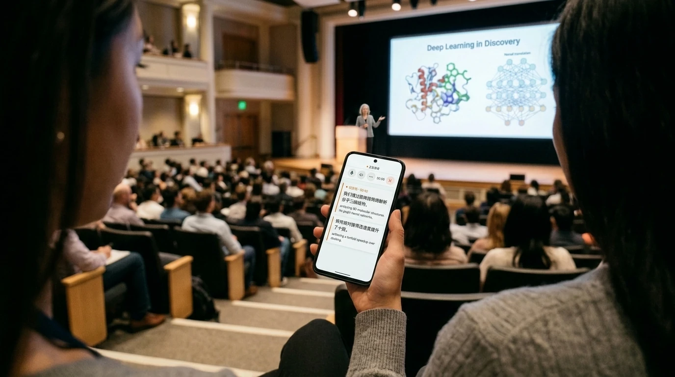 Guide to real-time live translation and transcript archiving for academic conferences