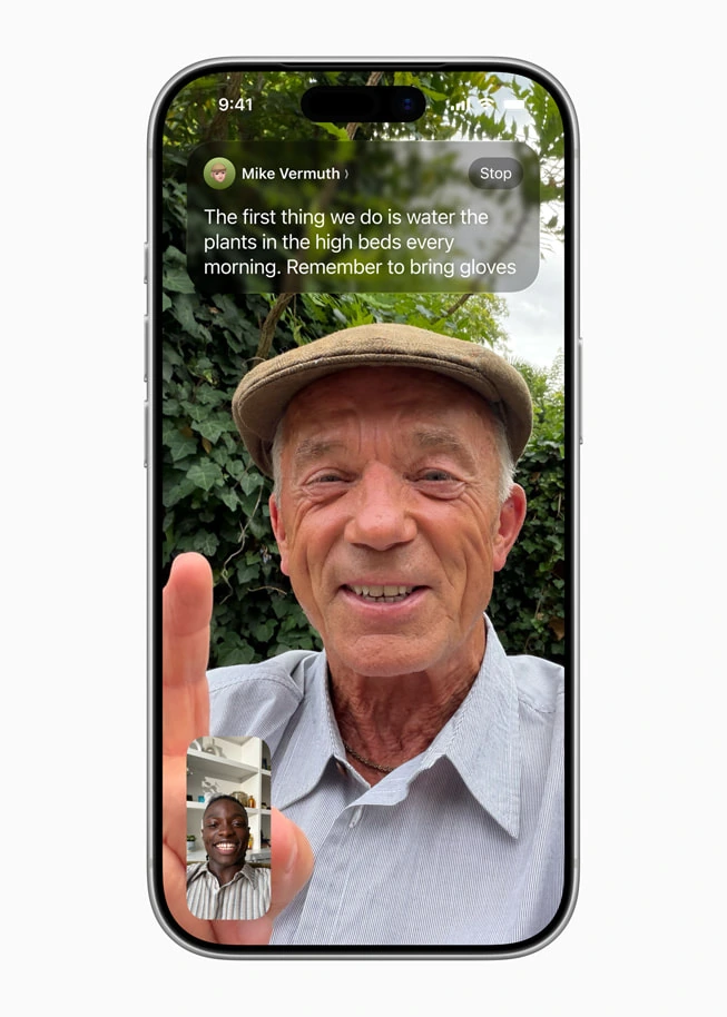 Apple FaceTime Live Translation captions