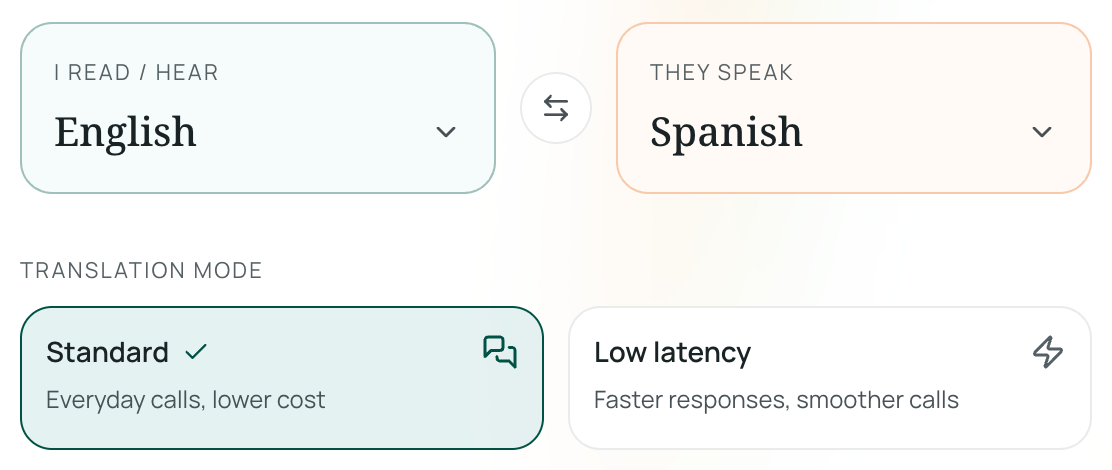 Set up live listening languages