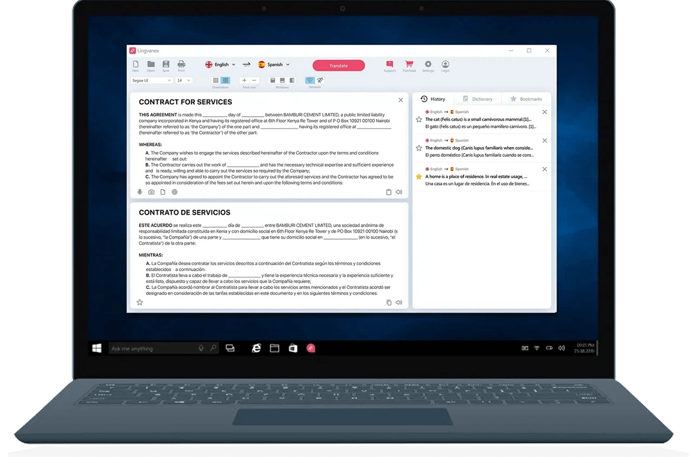 Lingvanex Windows Translator desktop application
