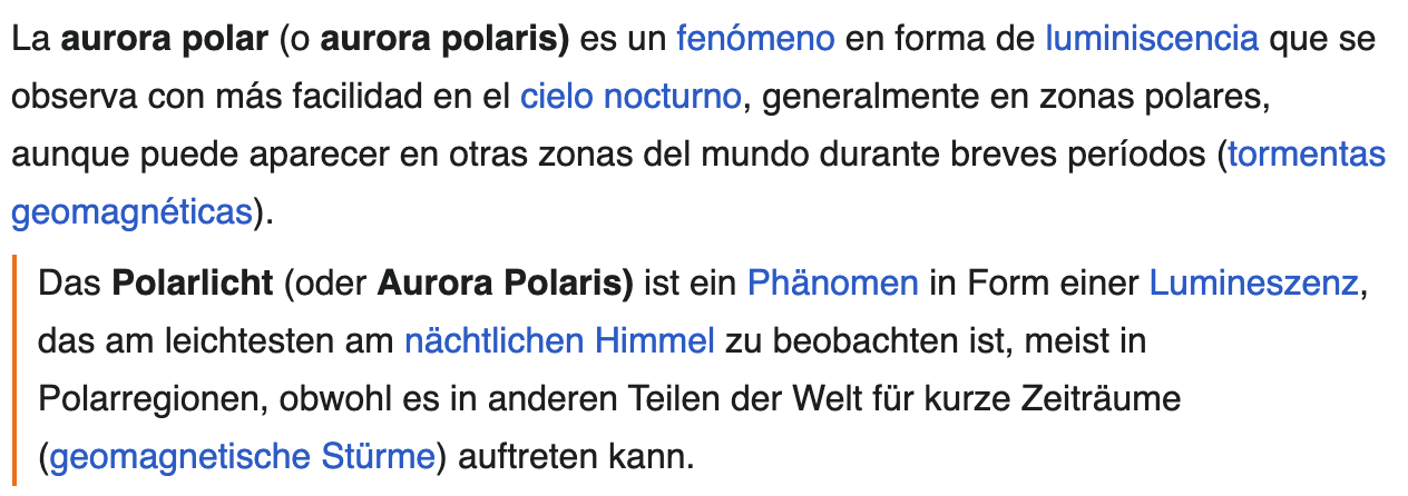 Schematische Darstellung des absatzweisen zweisprachigen Lesens im Webbrowser (Englisch-Deutsch, deutsches Ergebnis desselben Beispiels)