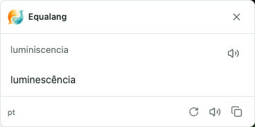 Resultado da tradução da seleção na página