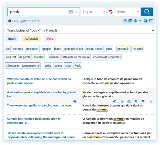 Reverso Context bilingual example dictionary screenshot