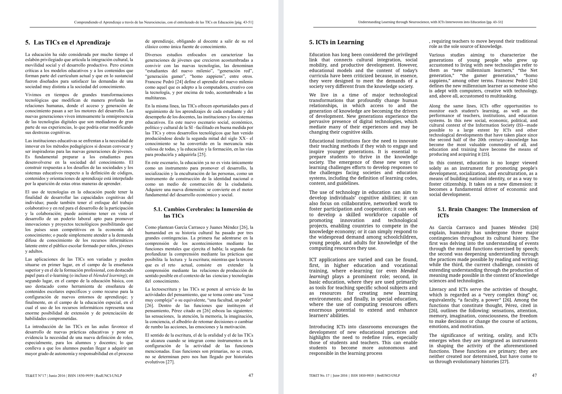 Side-by-side view of the original and translated files