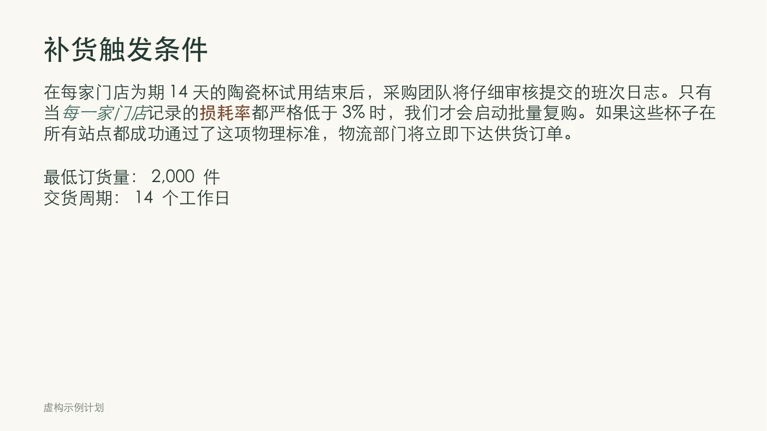 Chinese Source: Trigger Conditions