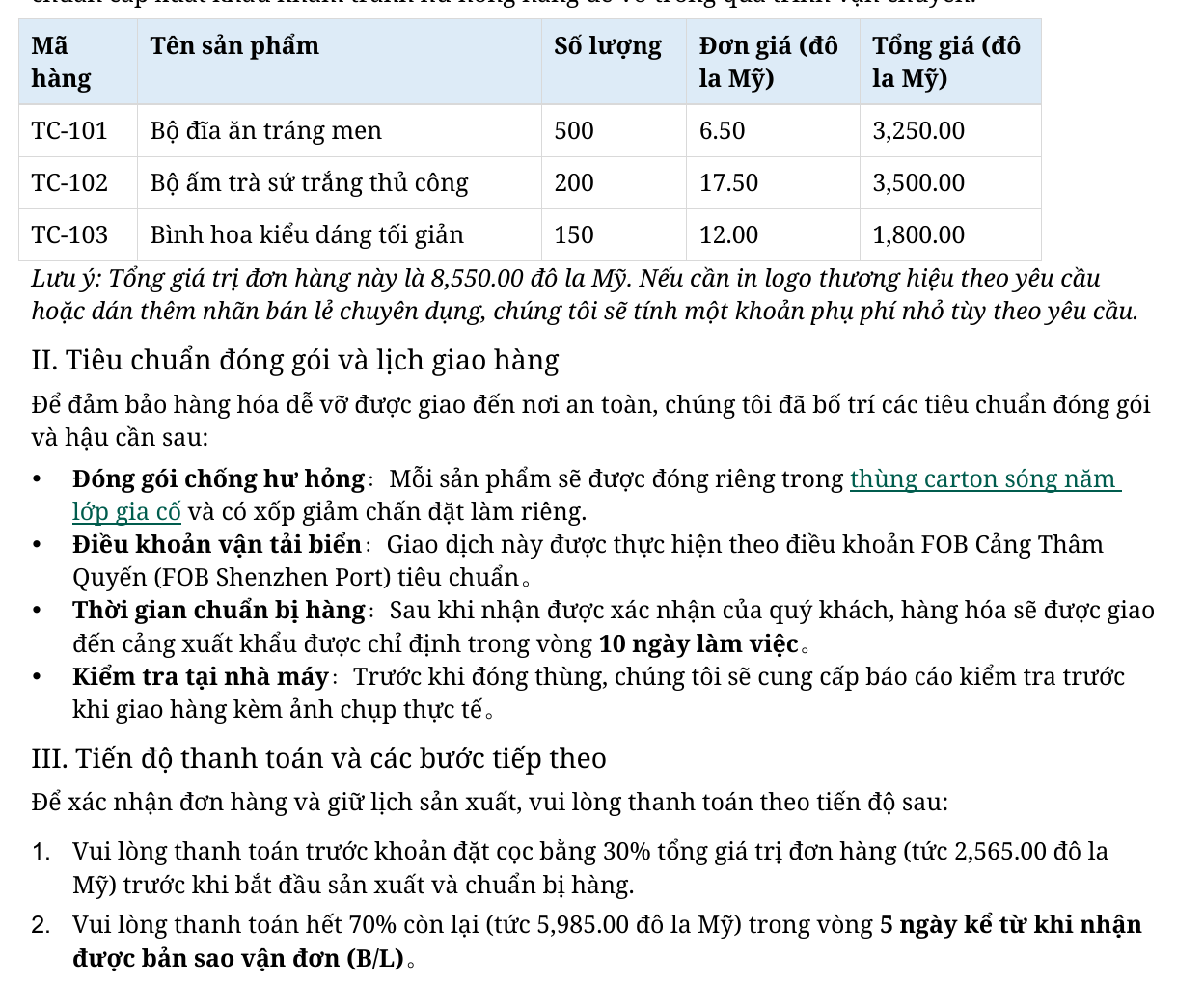 Xem chi tiết bảng và danh sách dịch sang tiếng Việt