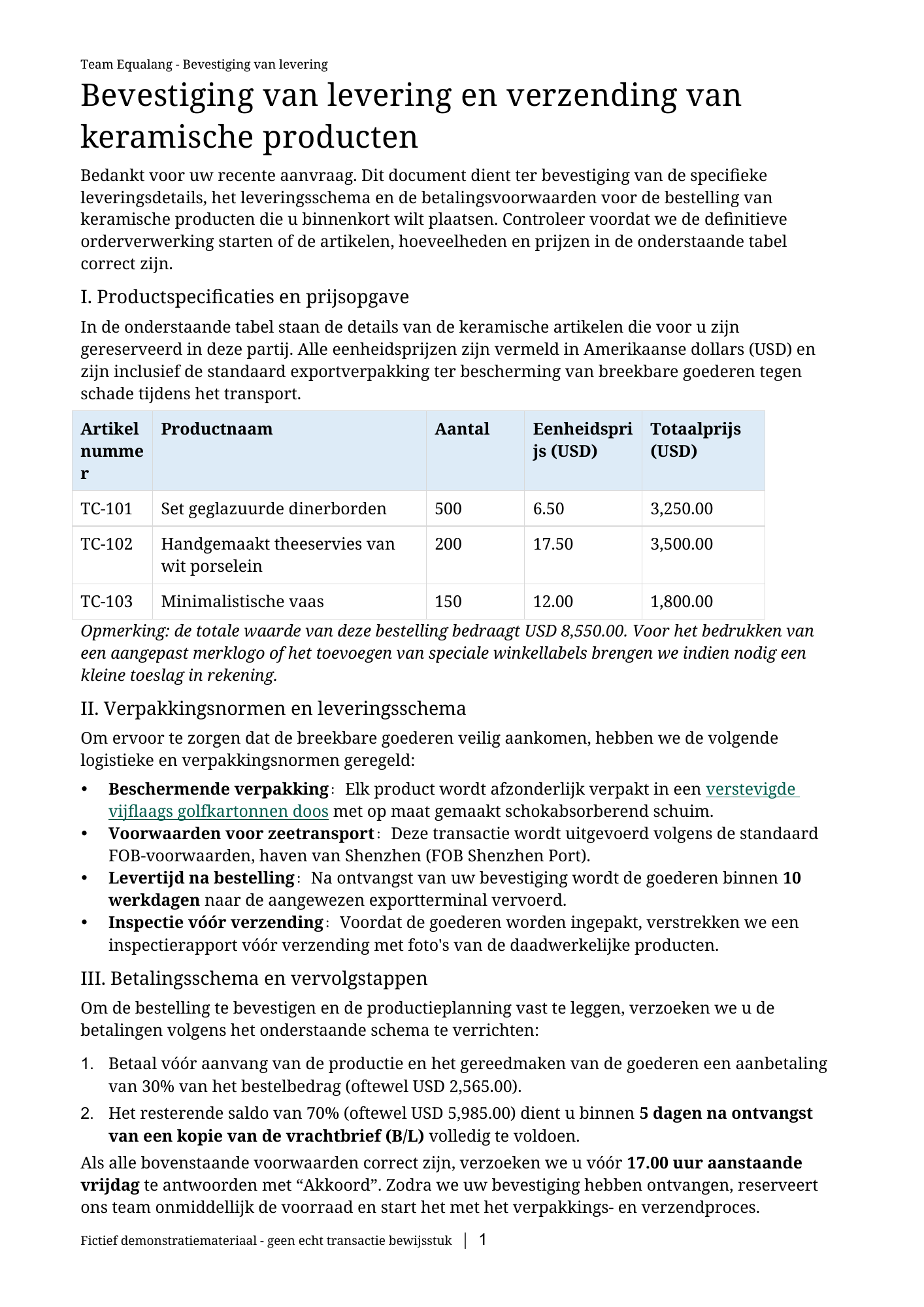 Eerste pagina van de Nederlandse vertaling