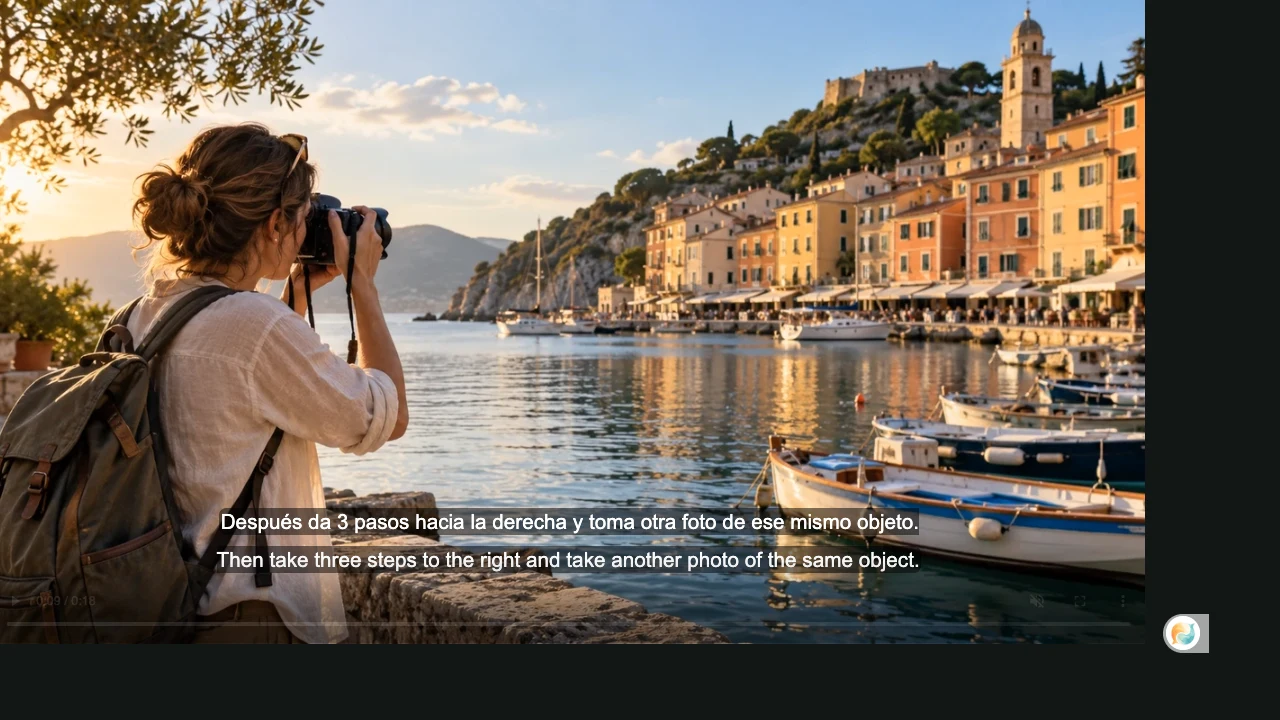 English video player example
